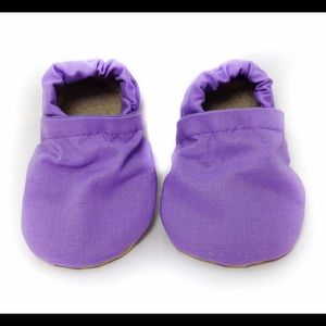Purple baby moccasins